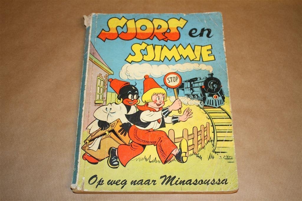 Sjors en Sjimmie Op weg naar Minasoussa. 1e druk 1956., Boeken, Eén stripboek, Ophalen of Verzenden, Gelezen