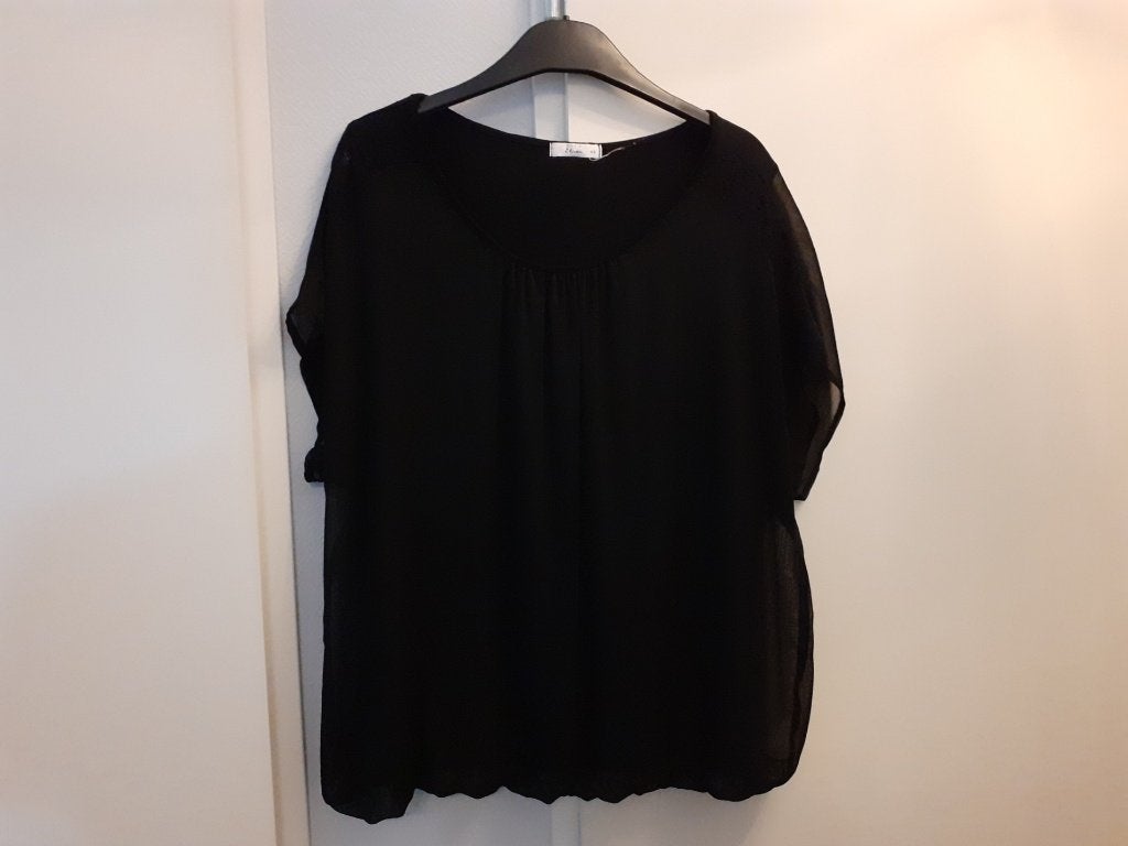 Dames blouse, Zwart, Maat 42/44 (L), Ophalen of Verzenden, Zo goed als nieuw