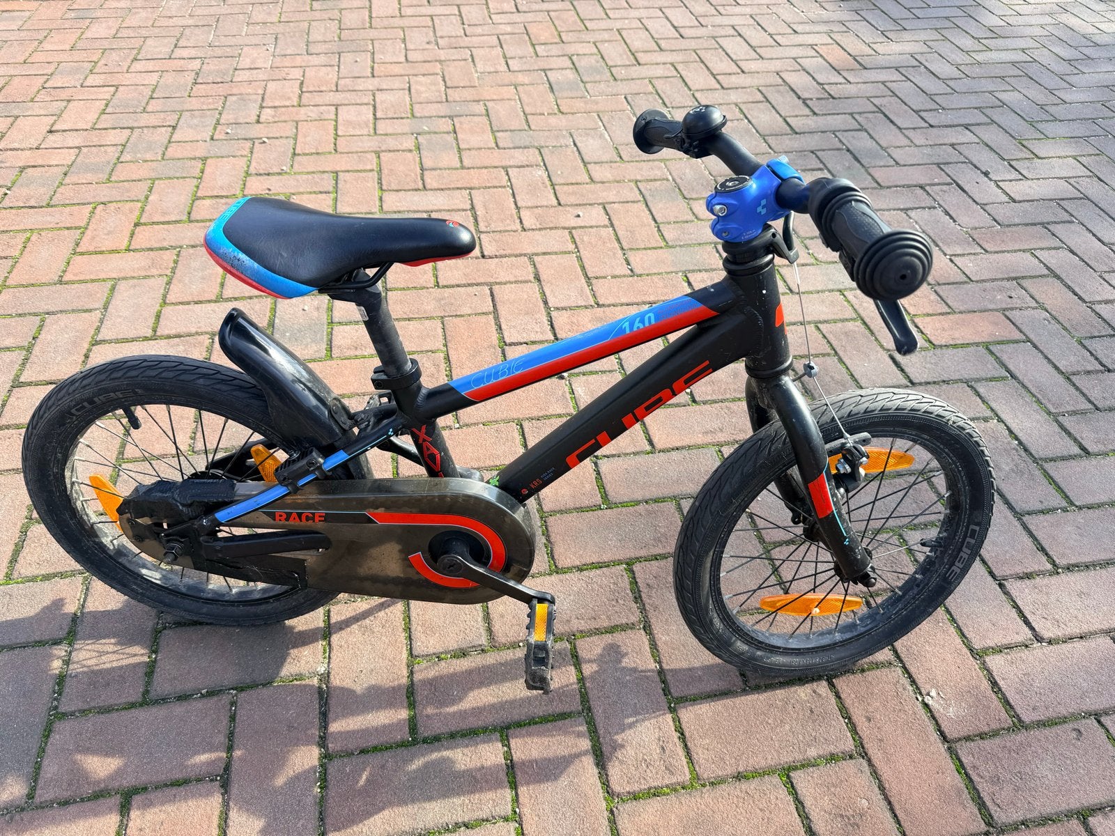 Cube 160 Kinderfiets 16 inch, Ophalen of Verzenden, Zo goed als nieuw, Terugtraprem, 16 tot 20 inch