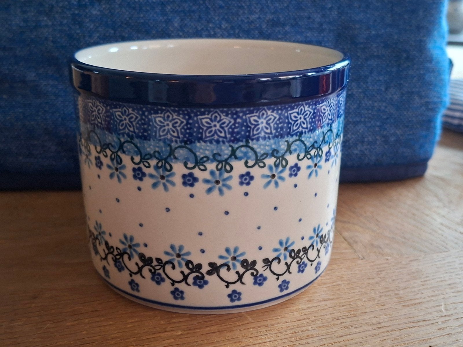 Bunzlau Keukenpot Bloempot - 12,6 cm, ., Keramiek, Overige typen, Ophalen of Verzenden