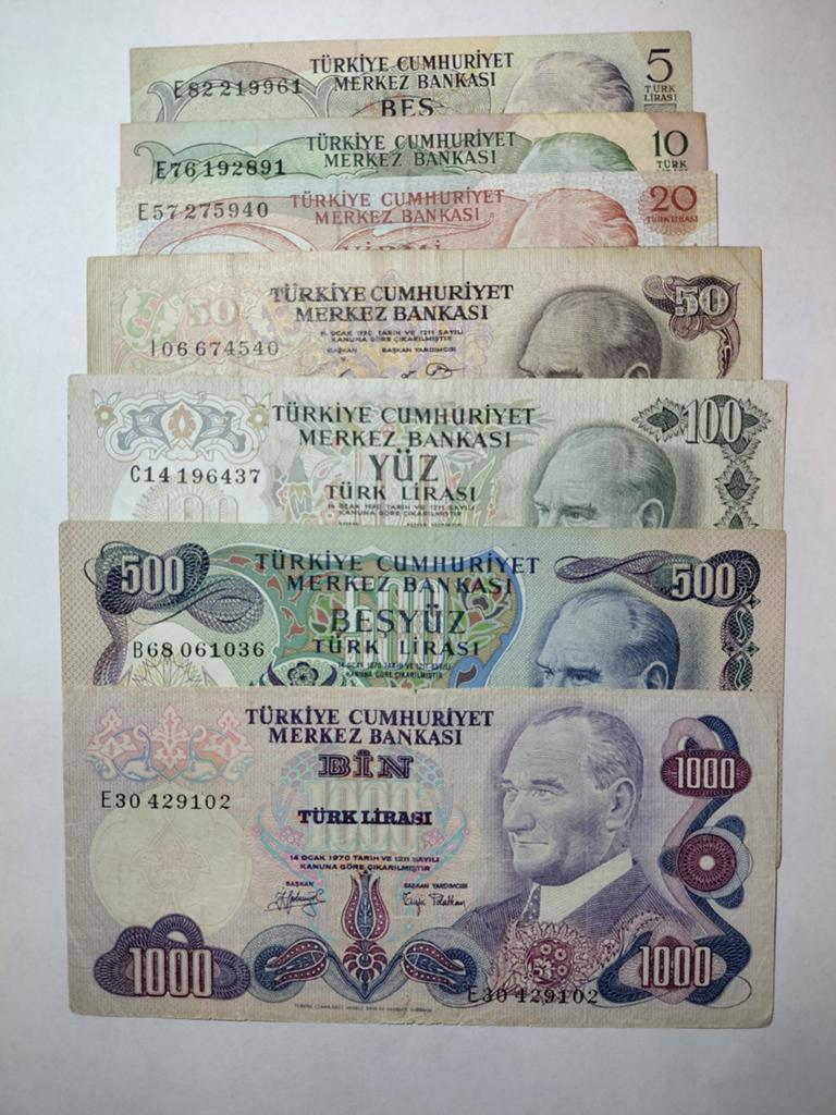 Turkije lira setje van 6e series, Ophalen of Verzenden, Overige landen