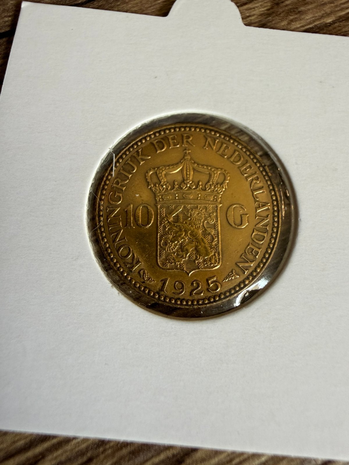 Gouden tientje 1925, Koningin Wilhelmina, Losse munt, 10 gulden, Goud