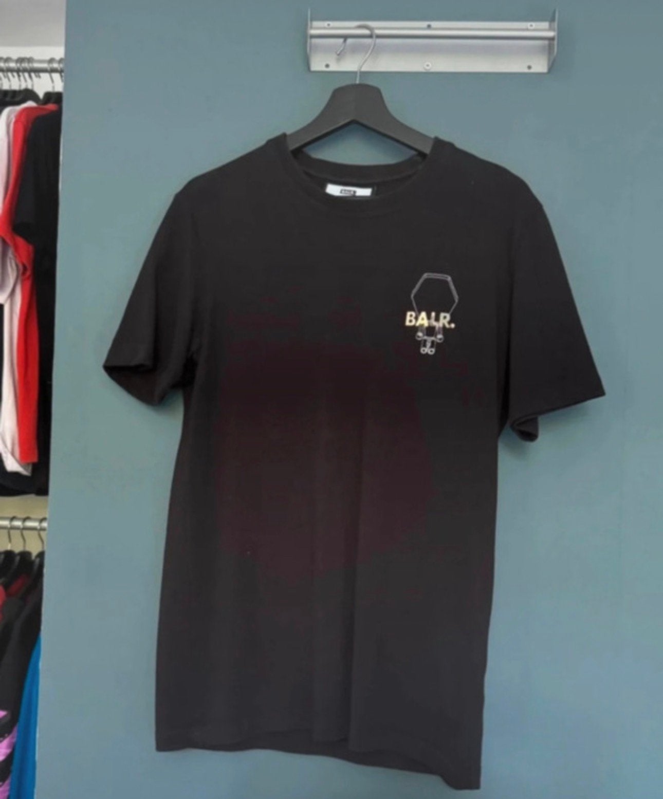Balr. T-shirt met print op de rug, Kleding | Heren, Ophalen of Verzenden, Zo goed als nieuw, Maat 48/50 (M), Zwart