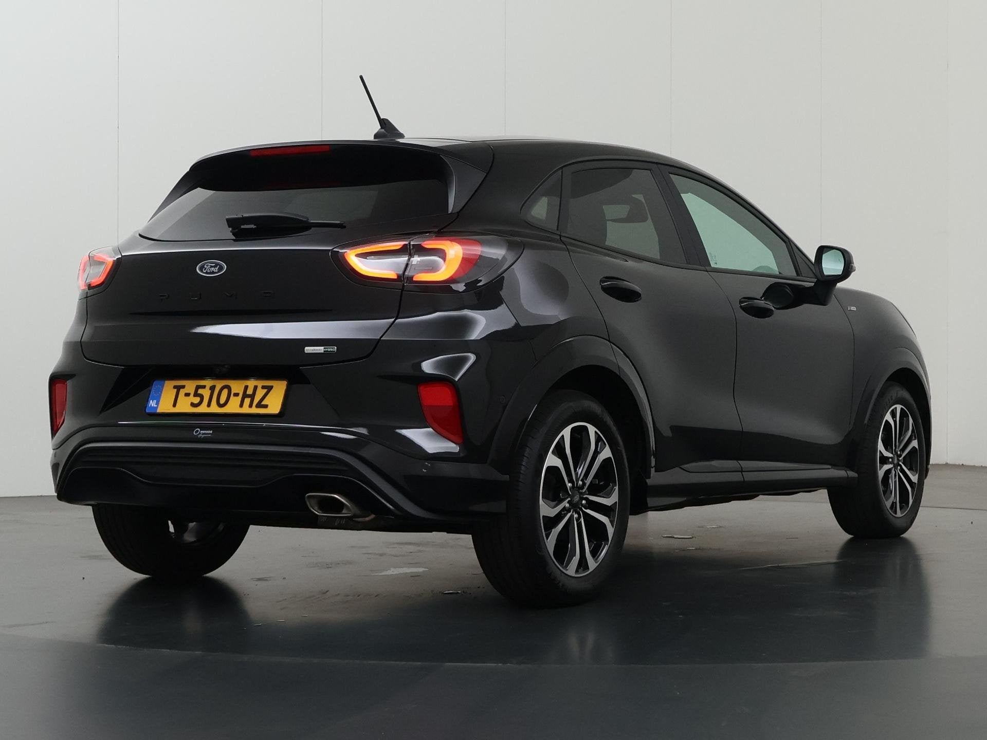 Ford Puma 1.0 EcoBoost Hybrid ST-Line | Adaptieve Cruise Con, Auto's, Ford, Voorwielaandrijving, Zwart, Origineel Nederlands, Bedrijf
