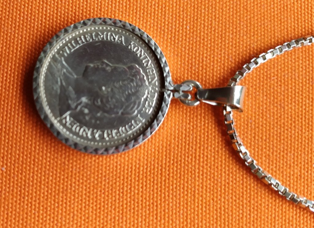 Zilveren ketting met hanger van Wilhelmina, Ophalen of Verzenden, Zilver, Hanger