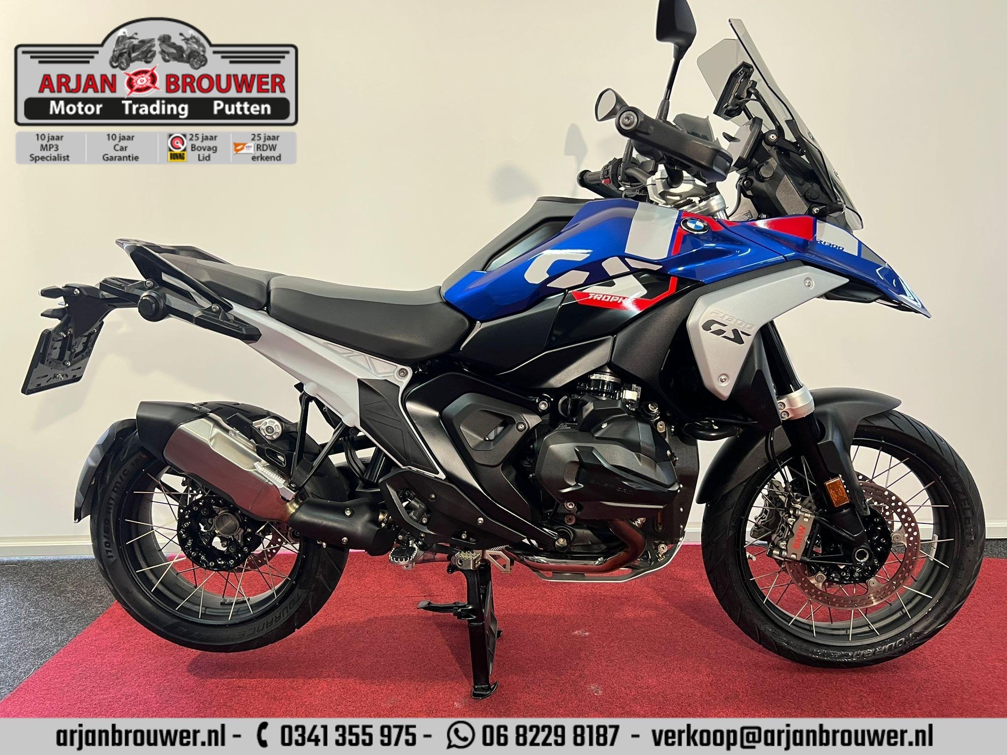 BMW R 1300 GS Trophy BTW MOTOR, Einsteinlaan 5
2289 CC  Rijswijk, NL, Handvatverwarming, Meer dan 35 kW, Toermotor