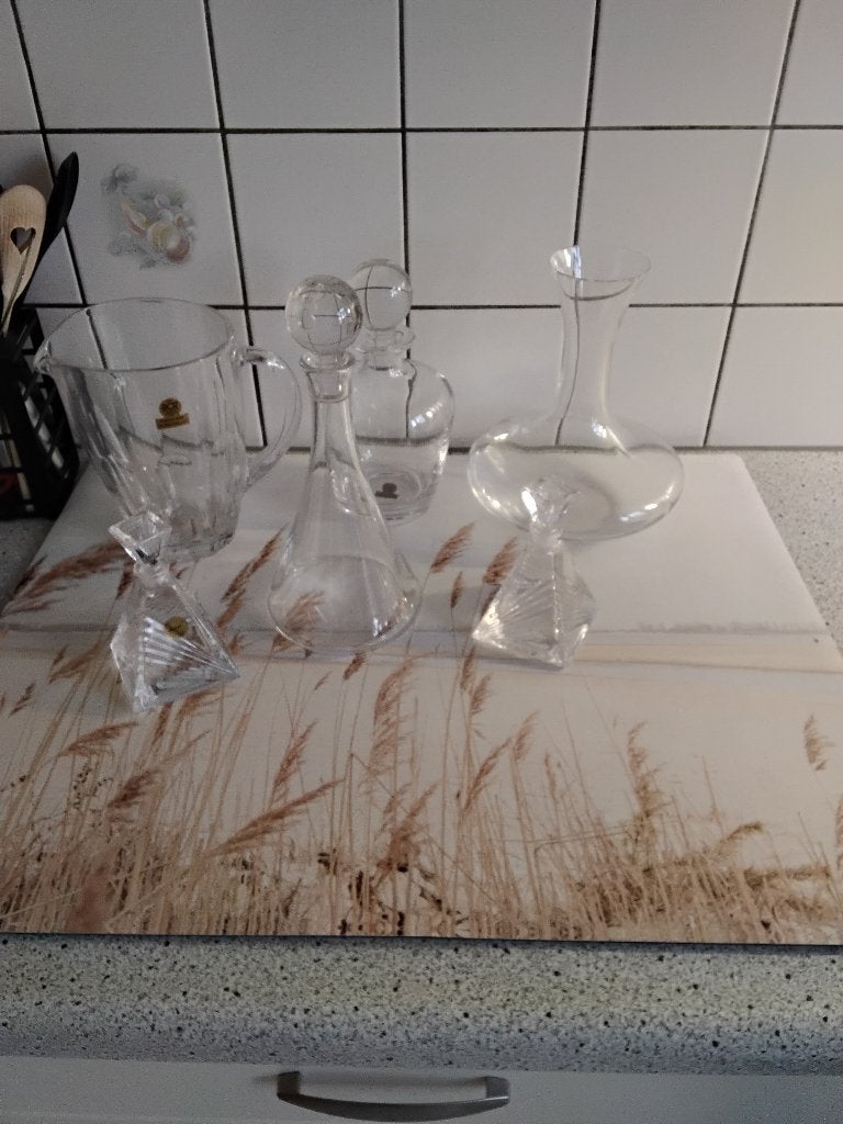 nieuwe kristallen karaffen, Verzamelen, Ophalen of Verzenden, Nieuw, Kristal, Glas of Glazen