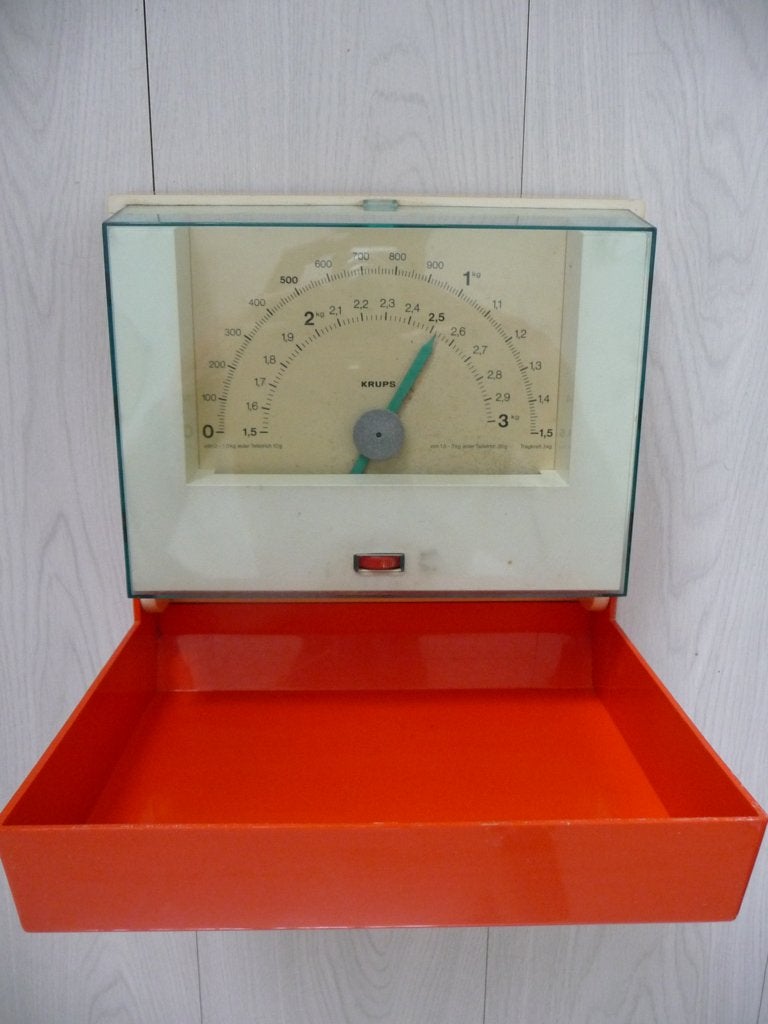 WAND KEUKEN WEEGSCHAAL - merk KRUPPS - 60-er jrn - vintage, Ophalen of Verzenden