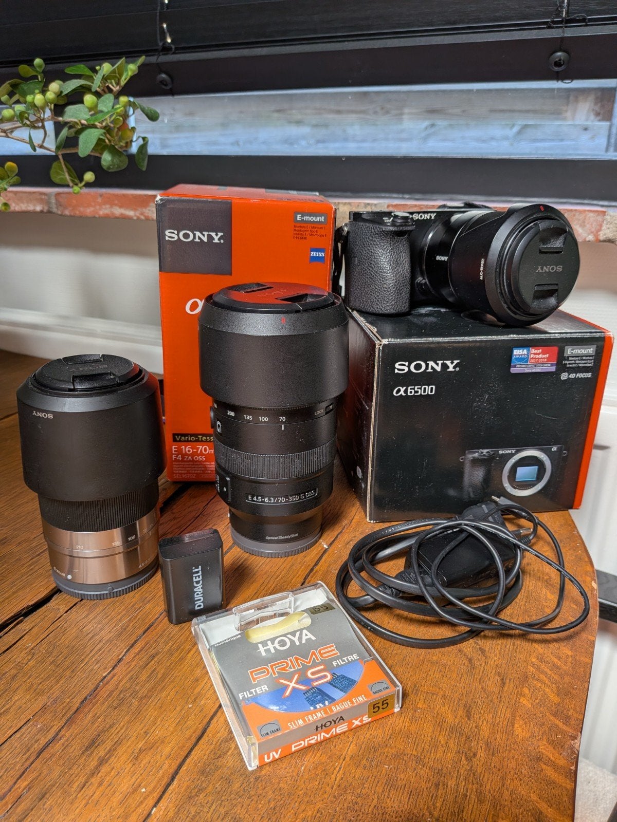 Sony Alpha a6500 met 3 lenzen en accessoires, Sony E-mount, Gebruikt, Sony, Ophalen of Verzenden