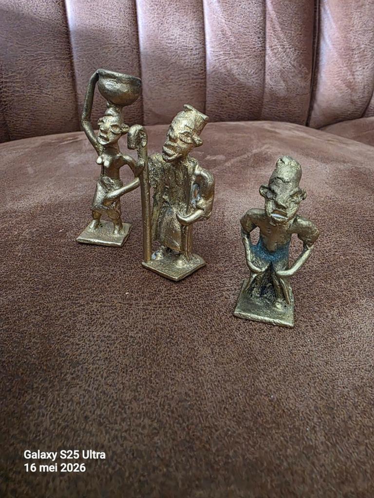 3 Antieke Ashanti Goudgewichten, Ophalen of Verzenden