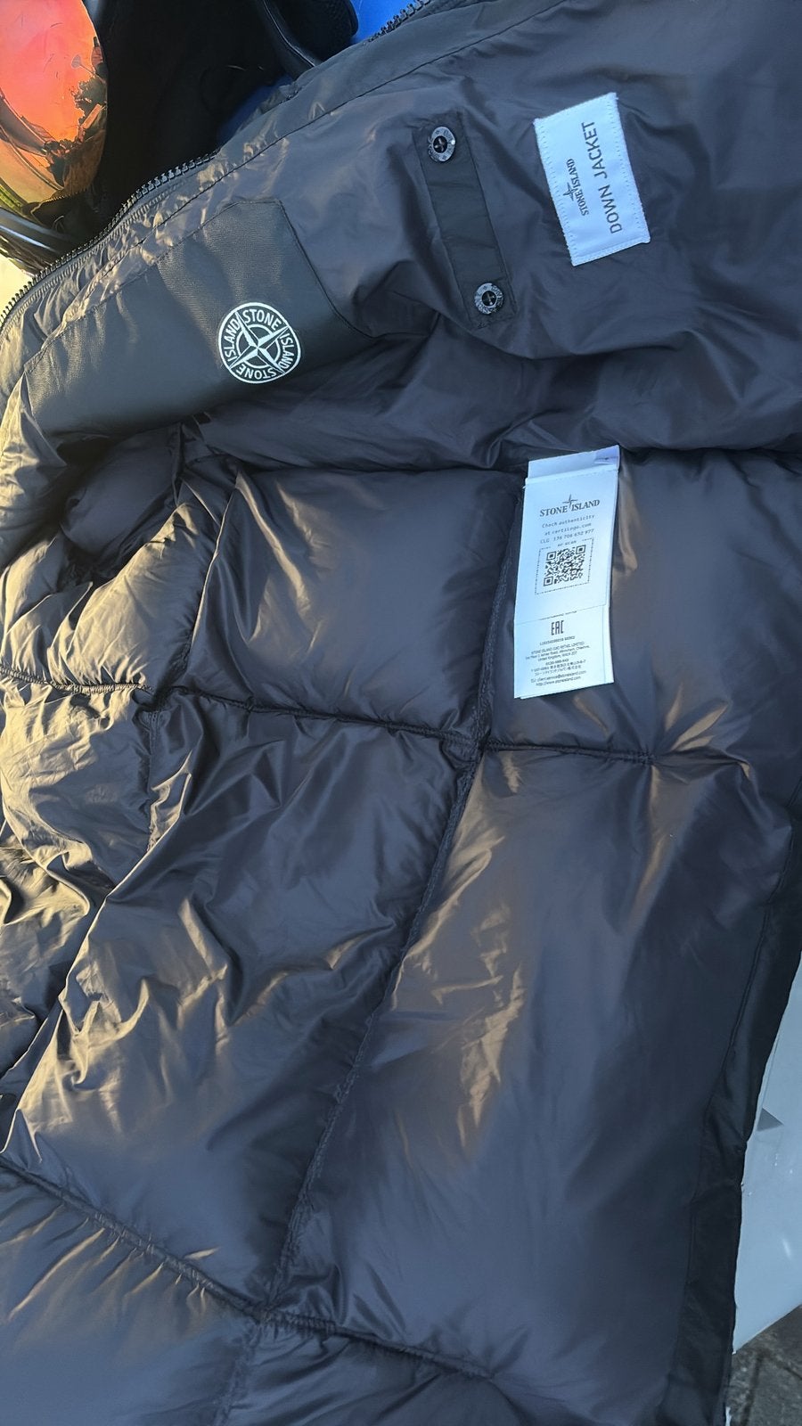Stone island winter jas zwart maat s, Kleding | Heren, Jassen | Winter, Ophalen, Zo goed als nieuw, Zwart