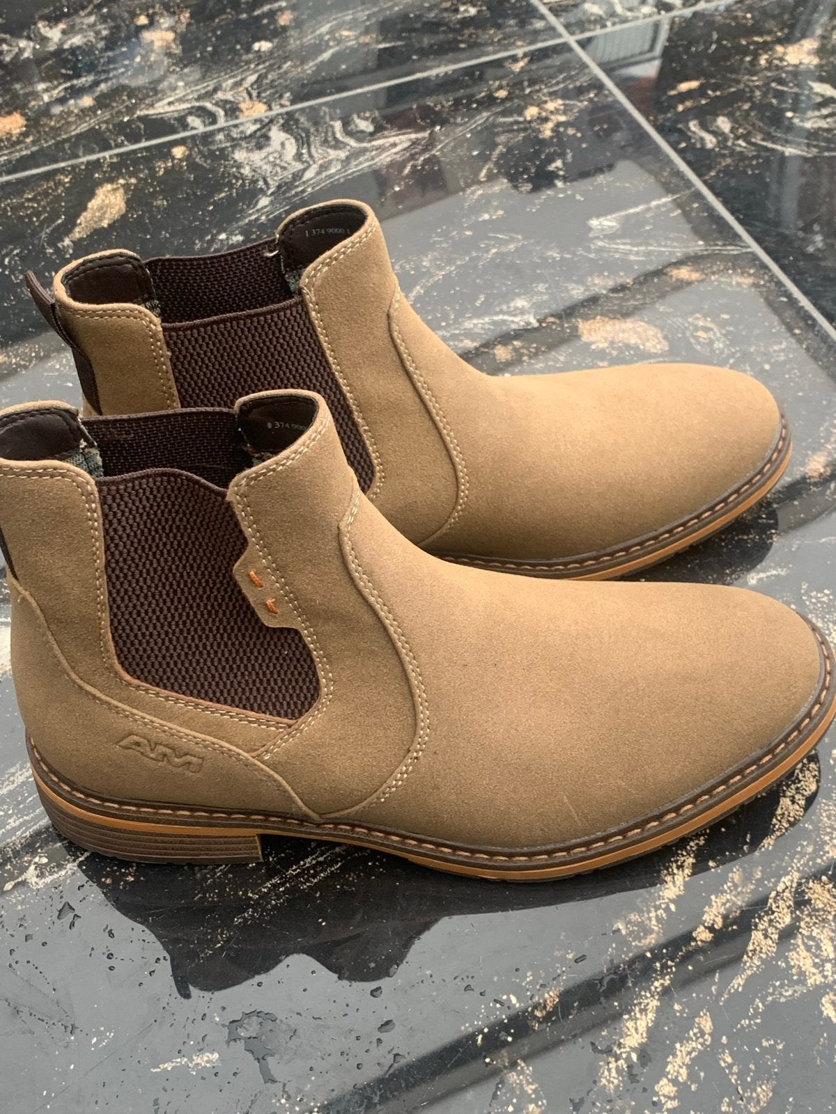 AM Shoe Company suède boots - maat 40, Ophalen of Verzenden, Zo goed als nieuw, Bruin, Boots