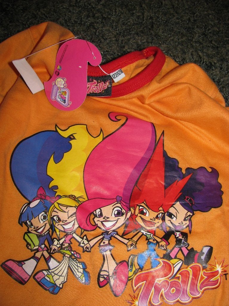 Nieuwe PYJAMA van Trollz 100% Katoen maat 122 / 128, Kinderen en Baby's, Kinderkleding | Maat 122, Nacht- of Onderkleding, Meisje