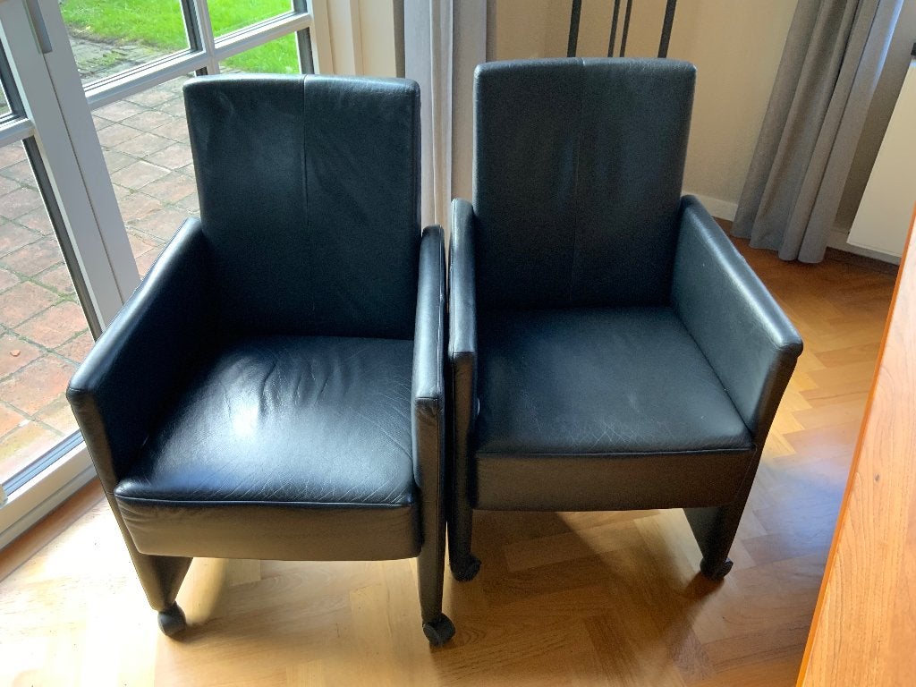 Eetkamerstoelen, Ophalen, Gebruikt, Leer, Vier