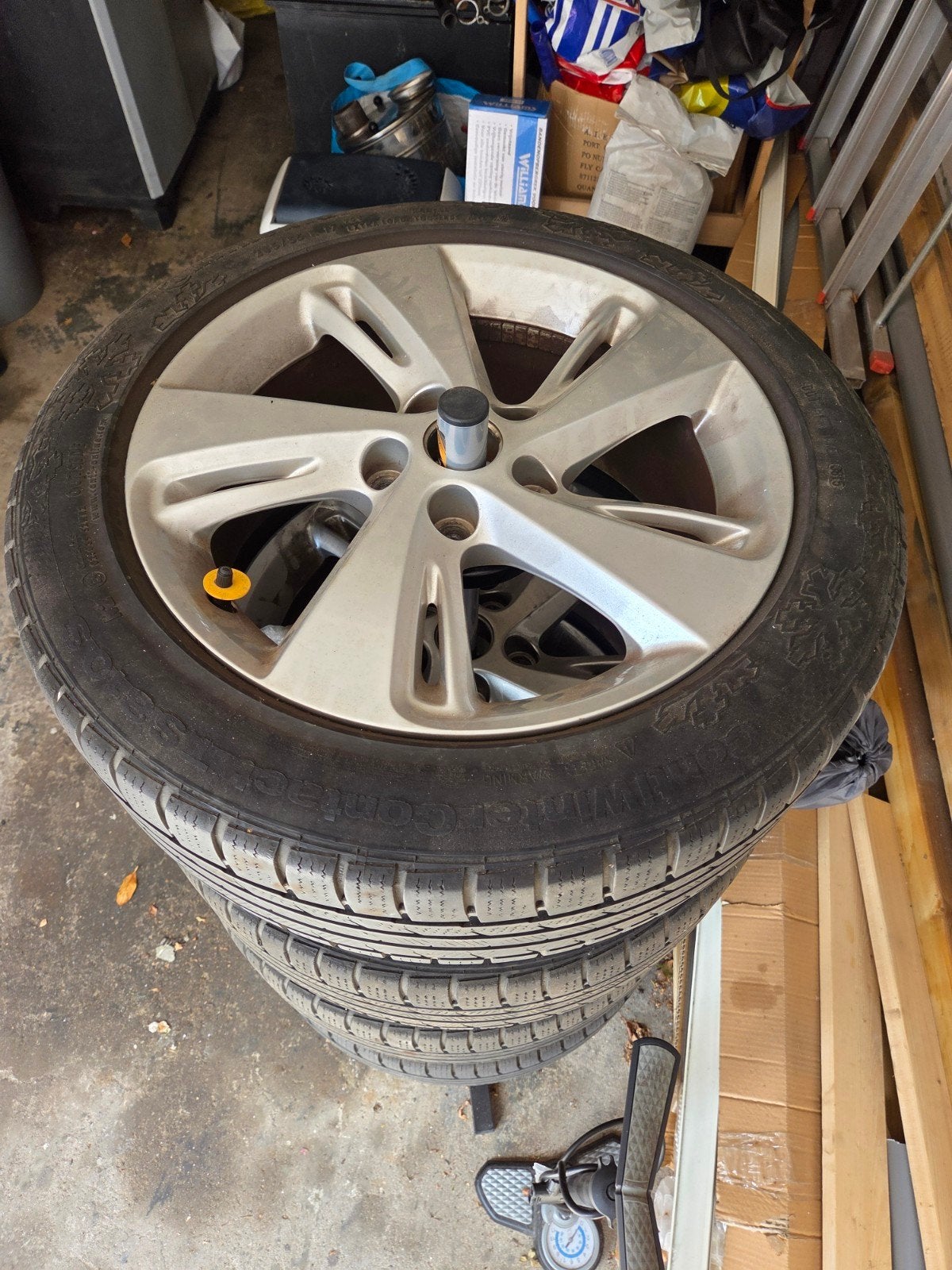 Velgen renault scenic 3 met winterbanden, Ophalen of Verzenden