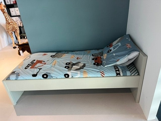 Europe Baby Track Bed - 90 x 200 cm - Oatmeal, Ophalen, Zo goed als nieuw, 180 cm of meer, 85 tot 100 cm