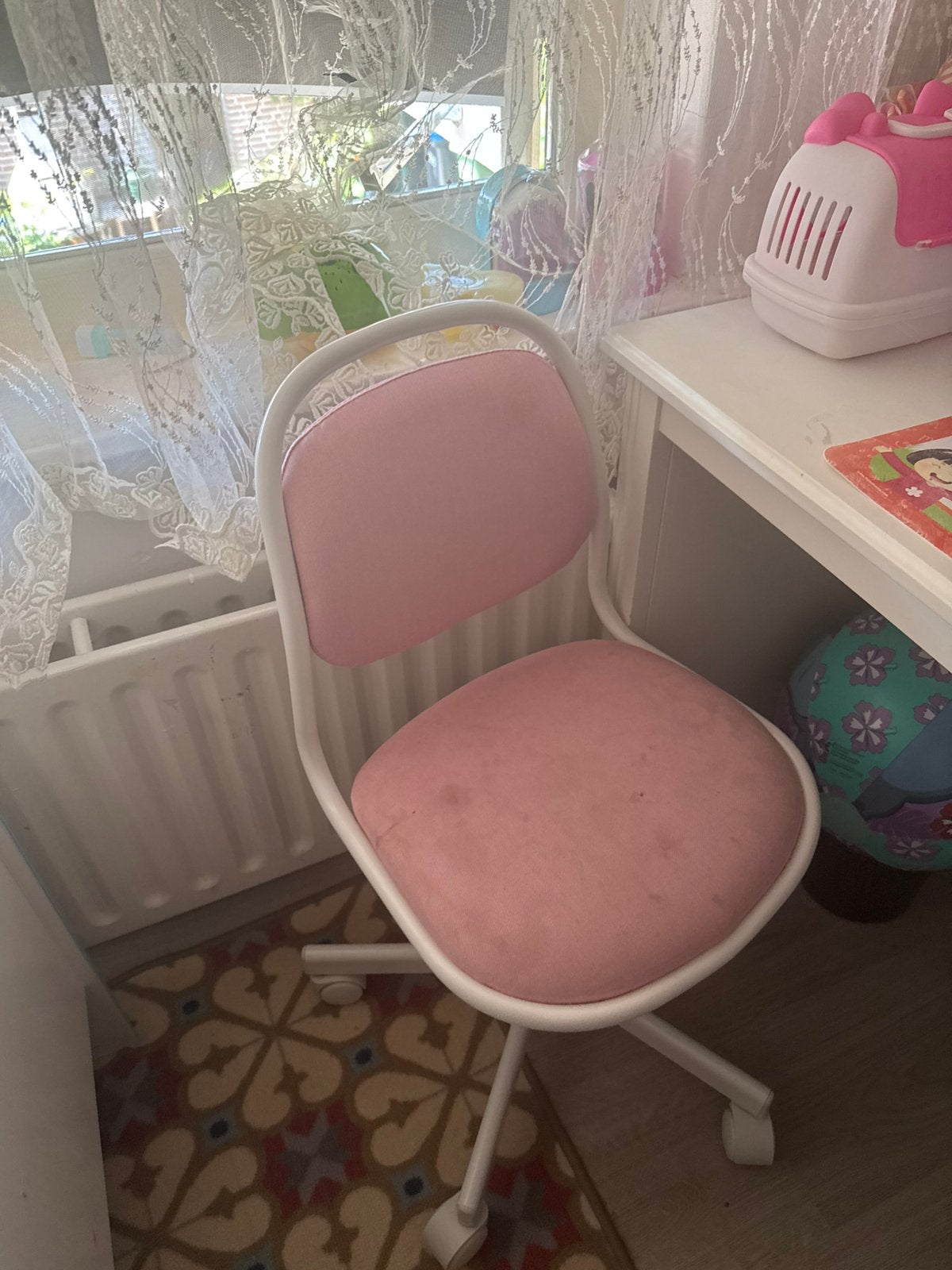 Roze Bureaustoel, Ophalen, Gebruikt, Roze