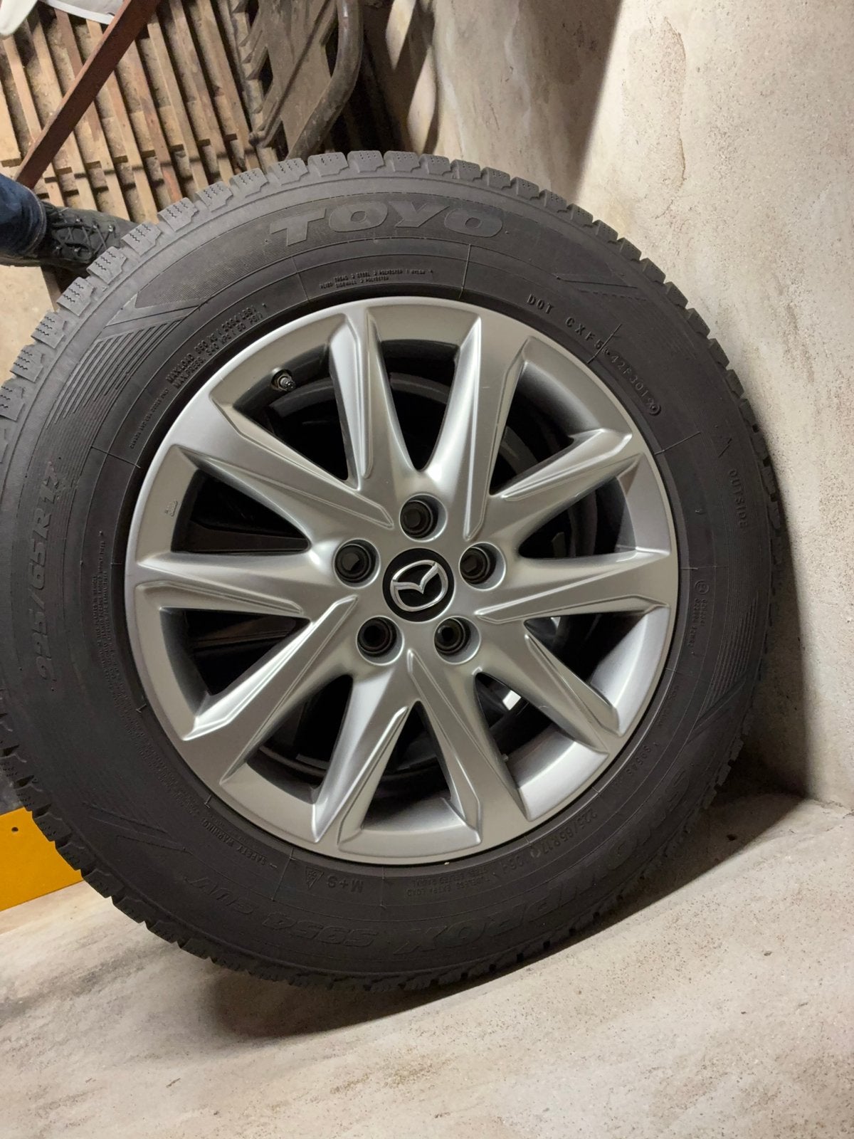Mazda Winterbanden met originele velgen, Ophalen, Gebruikt
