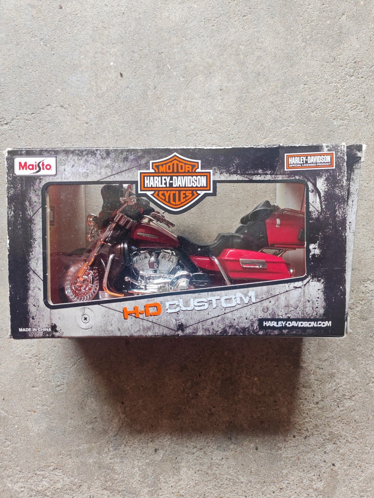 Maisto Harley-Davidson Custom Modelmotorfiets, Overige merken, 1:50 of kleiner, Overige typen, Nieuw