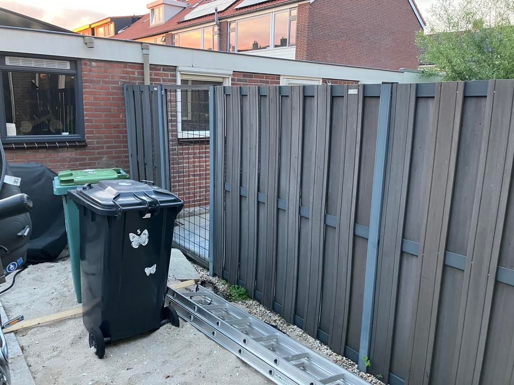 Schutting, Tuin en Terras, Schuttingen, Ophalen, Aluminium, 3 tot 6 meter, 1 tot 2 meter