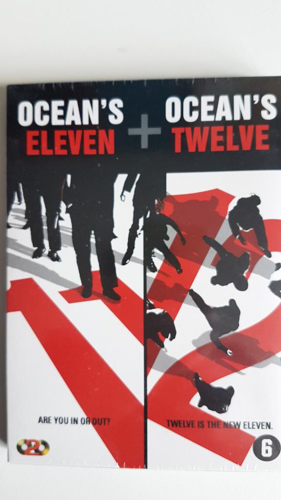 DVD ocean's eleven + ocean's twelve, Cd's en Dvd's, Alle leeftijden, Ophalen of Verzenden, Zo goed als nieuw