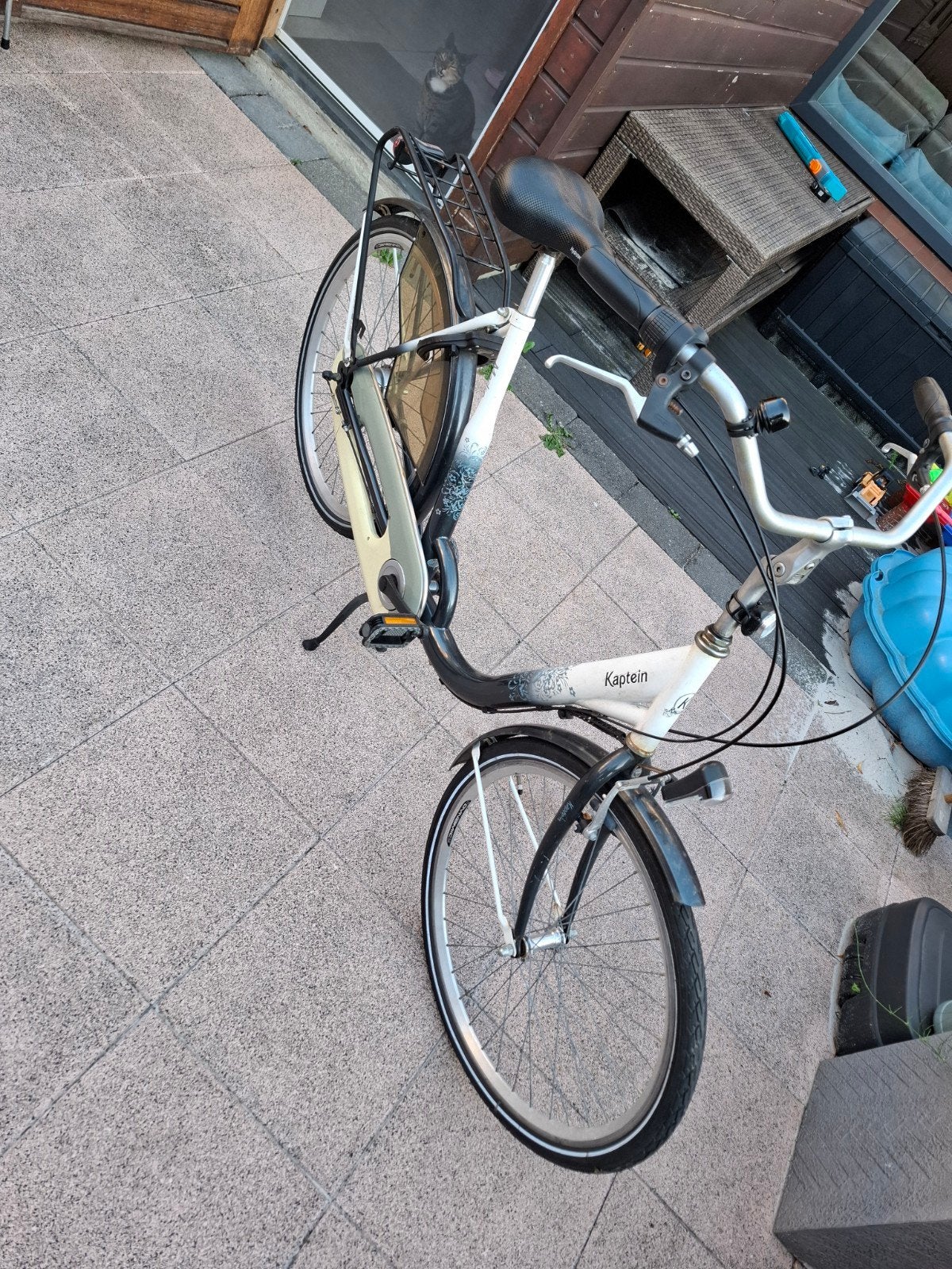 Kaptein damesfiets met lage instap en 3 versnellingen, Overige merken, Gebruikt, Versnellingen, Ophalen of Verzenden