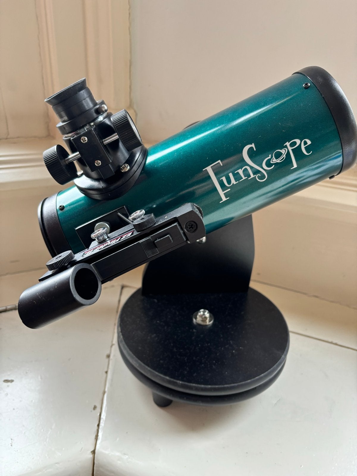 FunScope 76mm Reflector Telescoop, Met statief, Zo goed als nieuw, Minder dan 80 mm, Spiegeltelescoop (reflector)