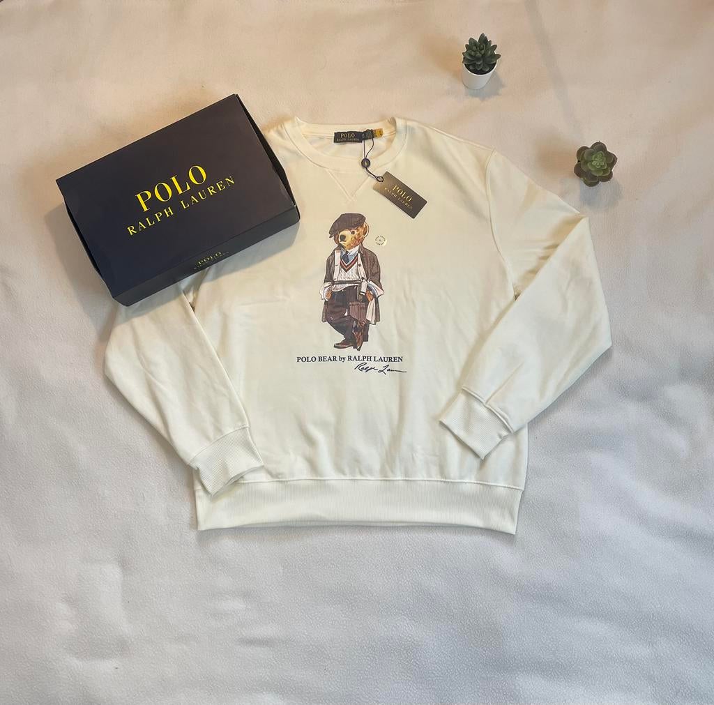 Polo Ralph Lauren sweatshirt Bear fleece, Kleding | Heren, Truien en Vesten, Ophalen of Verzenden, Nieuw, Maat 48/50 (M), Wit