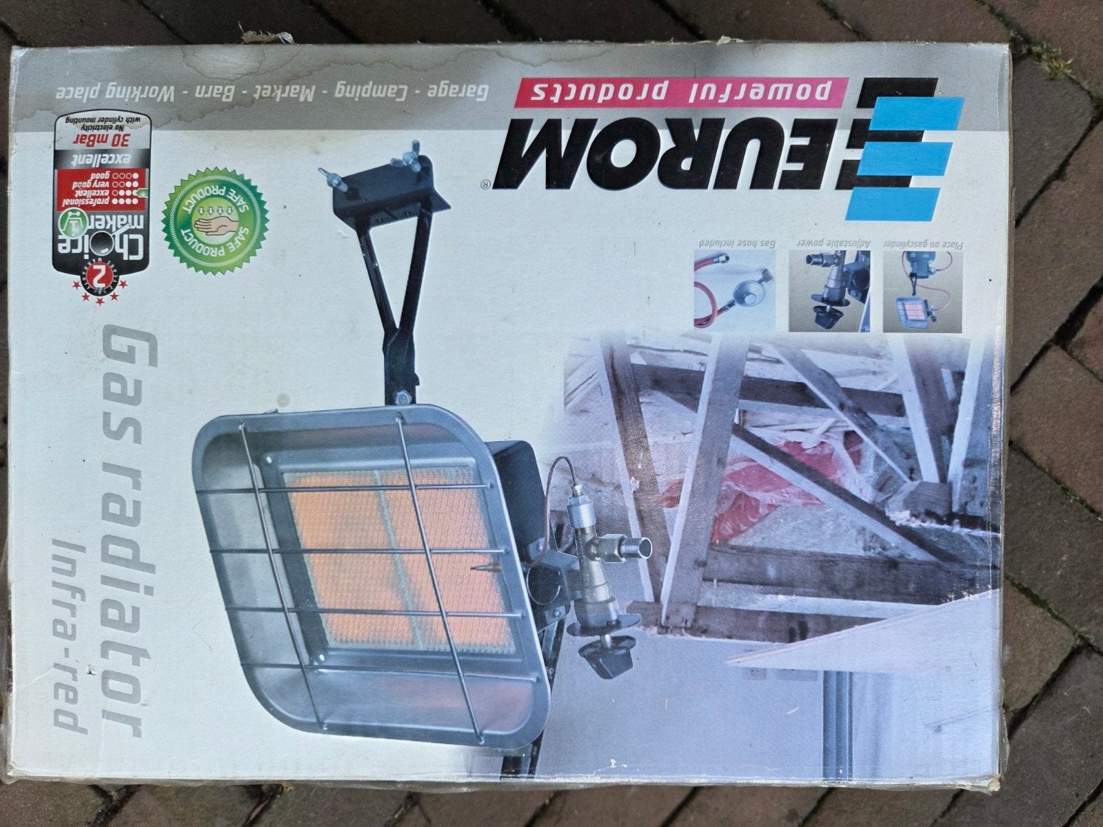 2 stuks Gaskachel terraskachel 2,7 - 5kW  infra rood - Zo go, 30 tot 80 cm, Kachel, Minder dan 60 cm, Ophalen of Verzenden