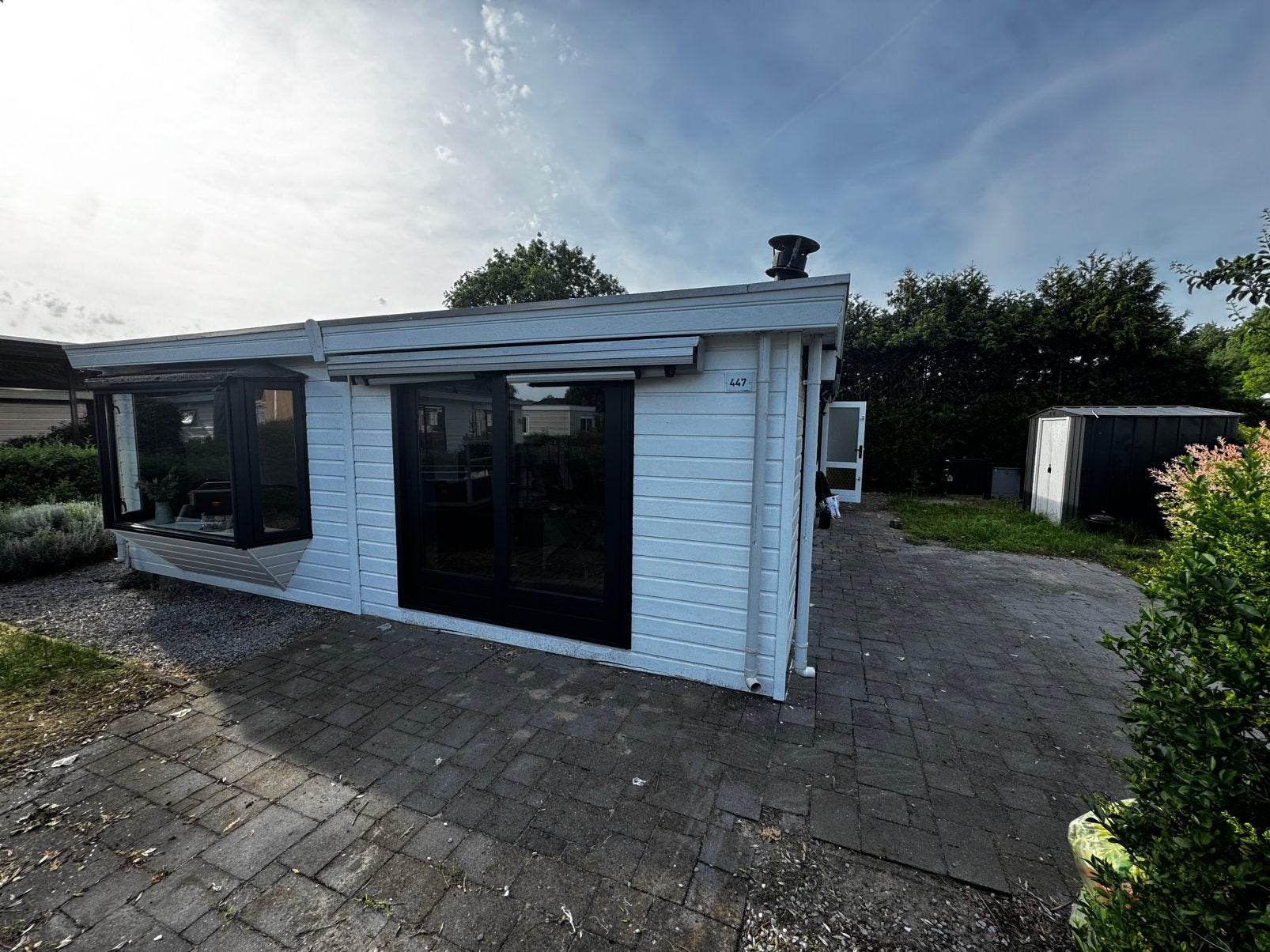 Dubbel Chalet EuroParcs Dordrecht op eigen grond, Ophalen, Gebruikt