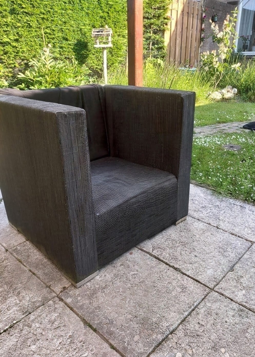 lounge set gratis, Ophalen, Gebruikt, Kunststof, Bank