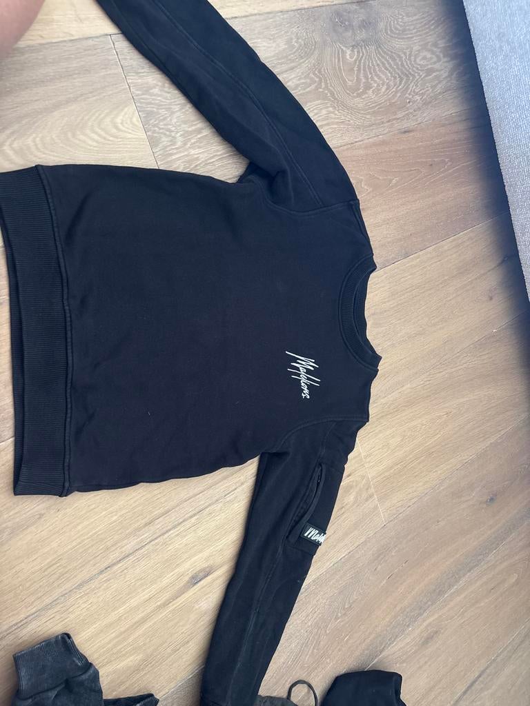 Malelions Trui Zwart Maat 140, Ophalen of Verzenden, Zo goed als nieuw, Jongen of Meisje, Trui of Vest