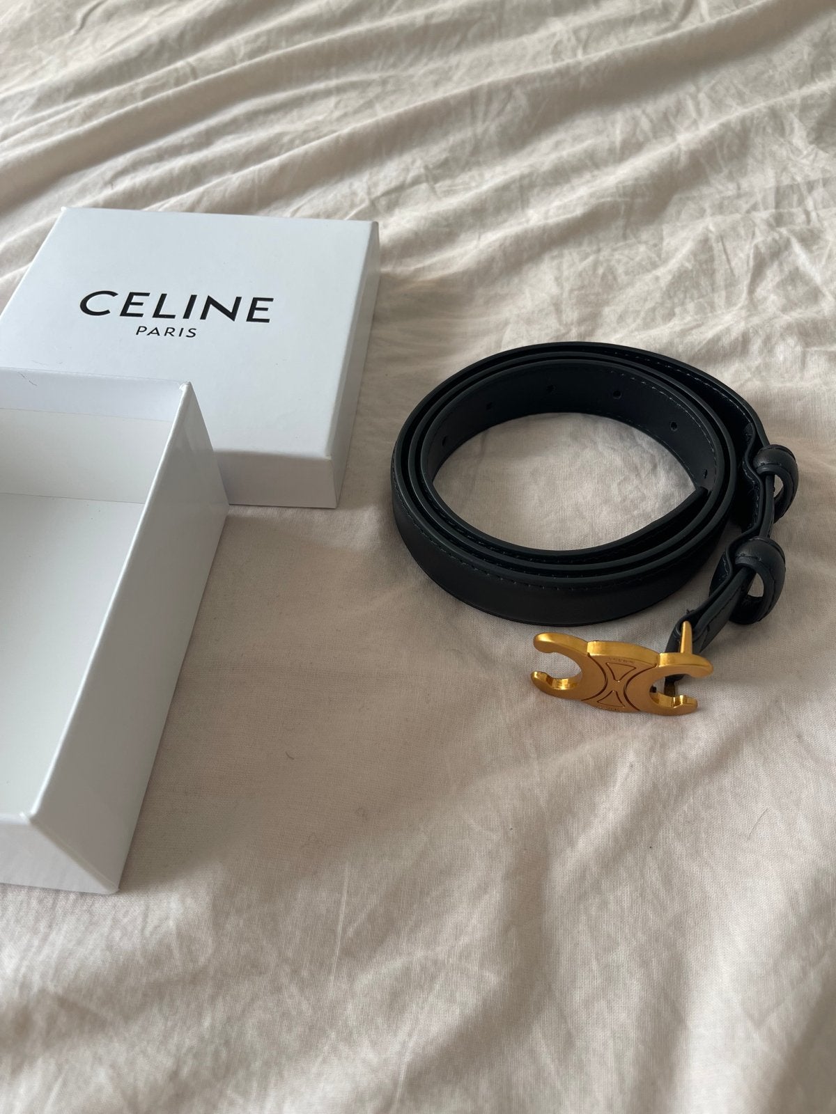 Celine riem nieuw en nooit gedragen 100cm, Kleding | Dames, Riemen en Ceinturen, 100 cm of meer, Verzenden, Nieuw, Echt leder