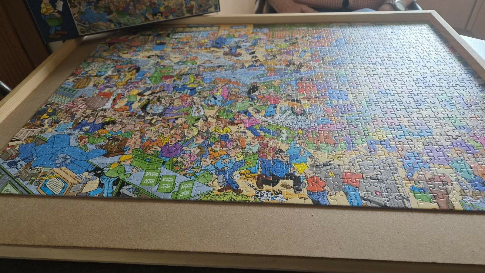 Jan van haasteren drogisterij 1000 stukjes, Ophalen of Verzenden, 500 t/m 1500 stukjes, Zo goed als nieuw, Legpuzzel