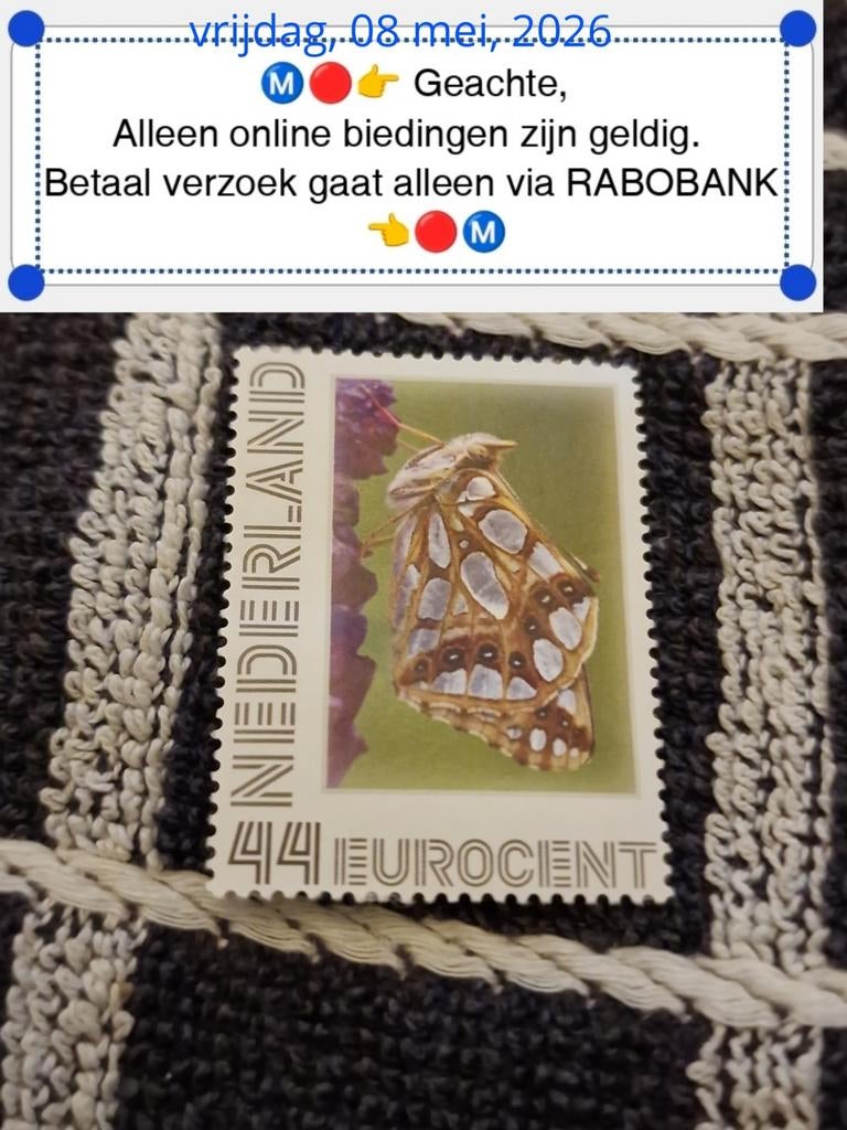 Postzegel **vlinder**, Verzenden, Na 1940, Postfris
