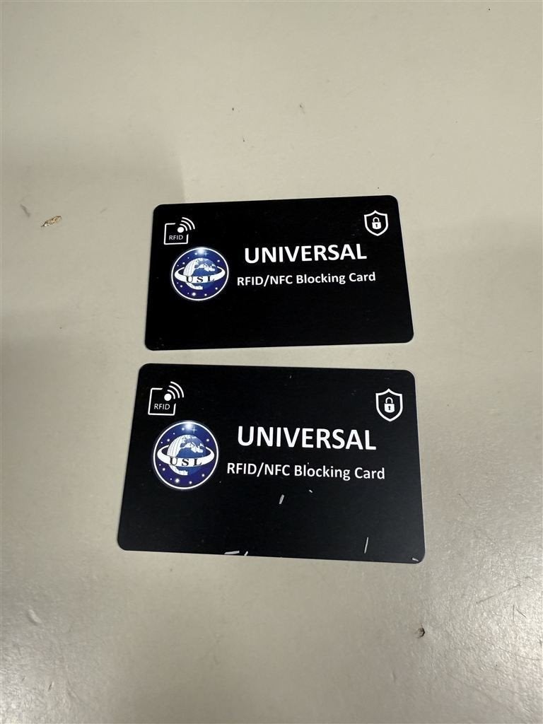 2 x RFID/NFC-signaalblokkerende kaart. Creditcard-/betaalpas, Ophalen of Verzenden, Nieuw