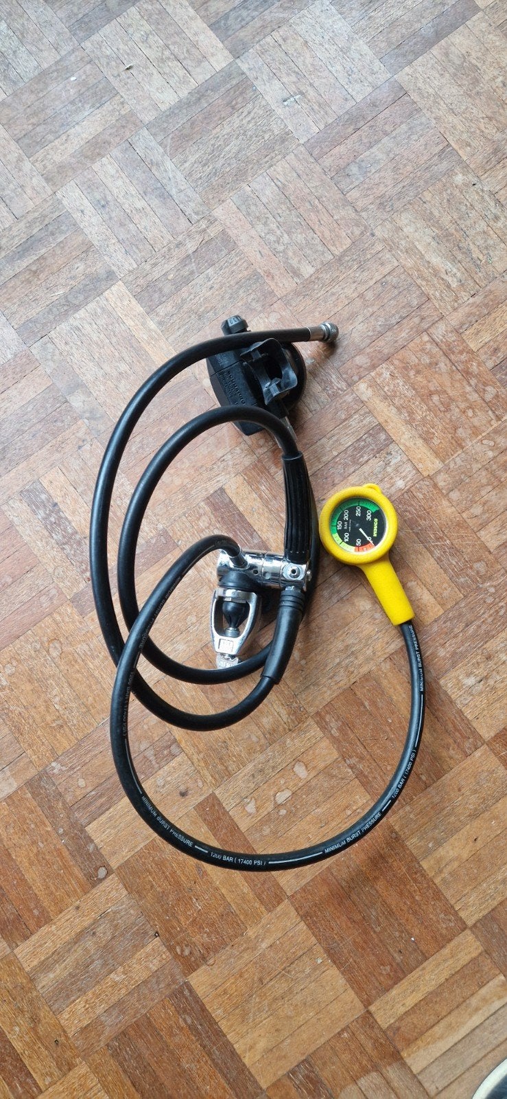 Scubapro Mk 5 Duikregelaar Set met Manometer, Watersport en Boten, Ophalen of Verzenden, Gebruikt, Overige typen