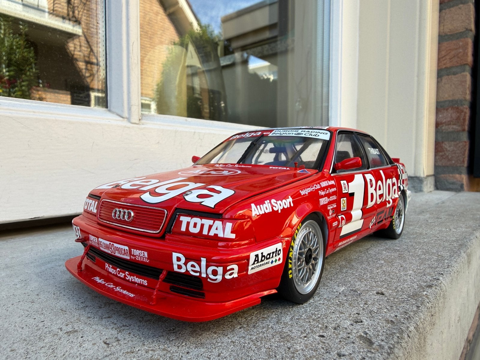 1:18 Audi V8 Evolution #1 Belga Dubois Procar '93 Minichamps, Hobby en Vrije tijd, Minichamps, Auto, Ophalen of Verzenden, Zo goed als nieuw