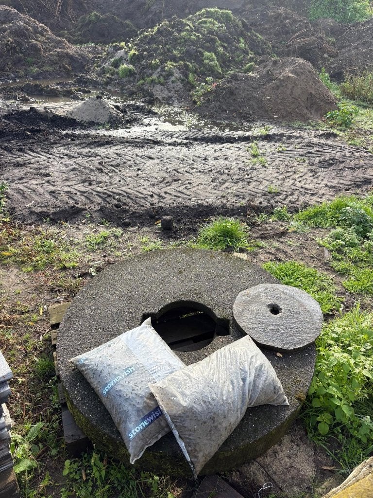 Molensteen diameter 120 cm, Ophalen, Gebruikt, Beton, Overige typen
