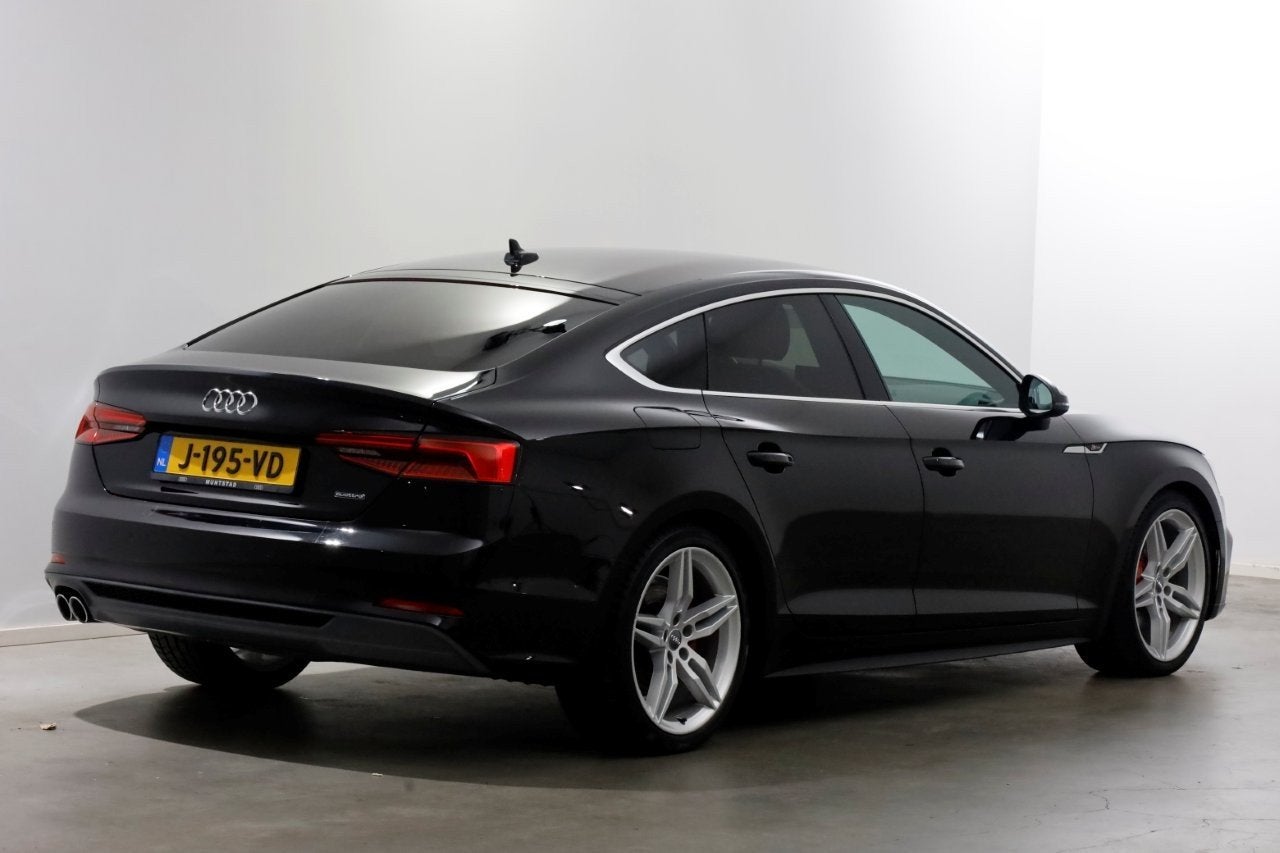 Audi A5 Sportback 2.0 TDI 190pk Automaat quattro S-Line LED/, Auto's, Zwart, Bedrijf, Diesel, Vierwielaandrijving