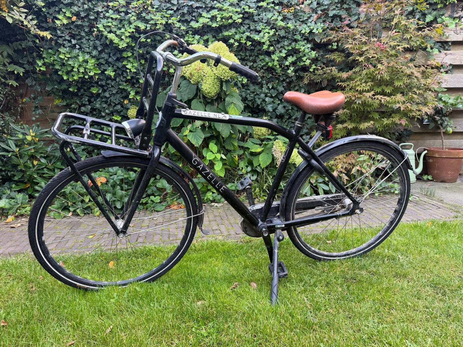 Gazelle Heavy Duty (54cm) 3 versnellingen en 2 sleutels, Terugtraprem, Gebruikt, Versnellingen, Ophalen of Verzenden