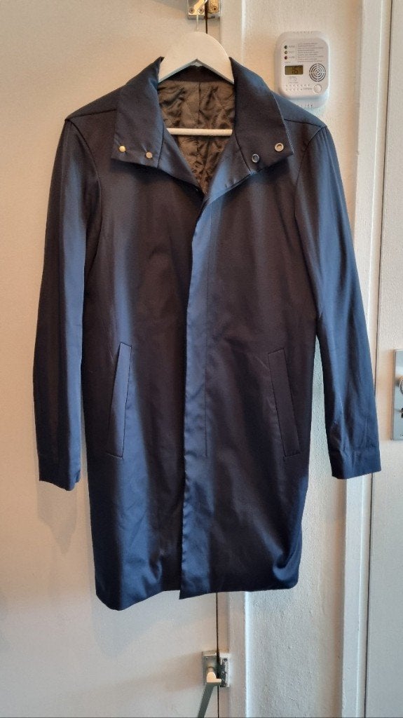 Funnelcoat overjas | Fotton Garment | Tailormade in Korea, Blauw, Ophalen of Verzenden, Zo goed als nieuw, Fotton Garment