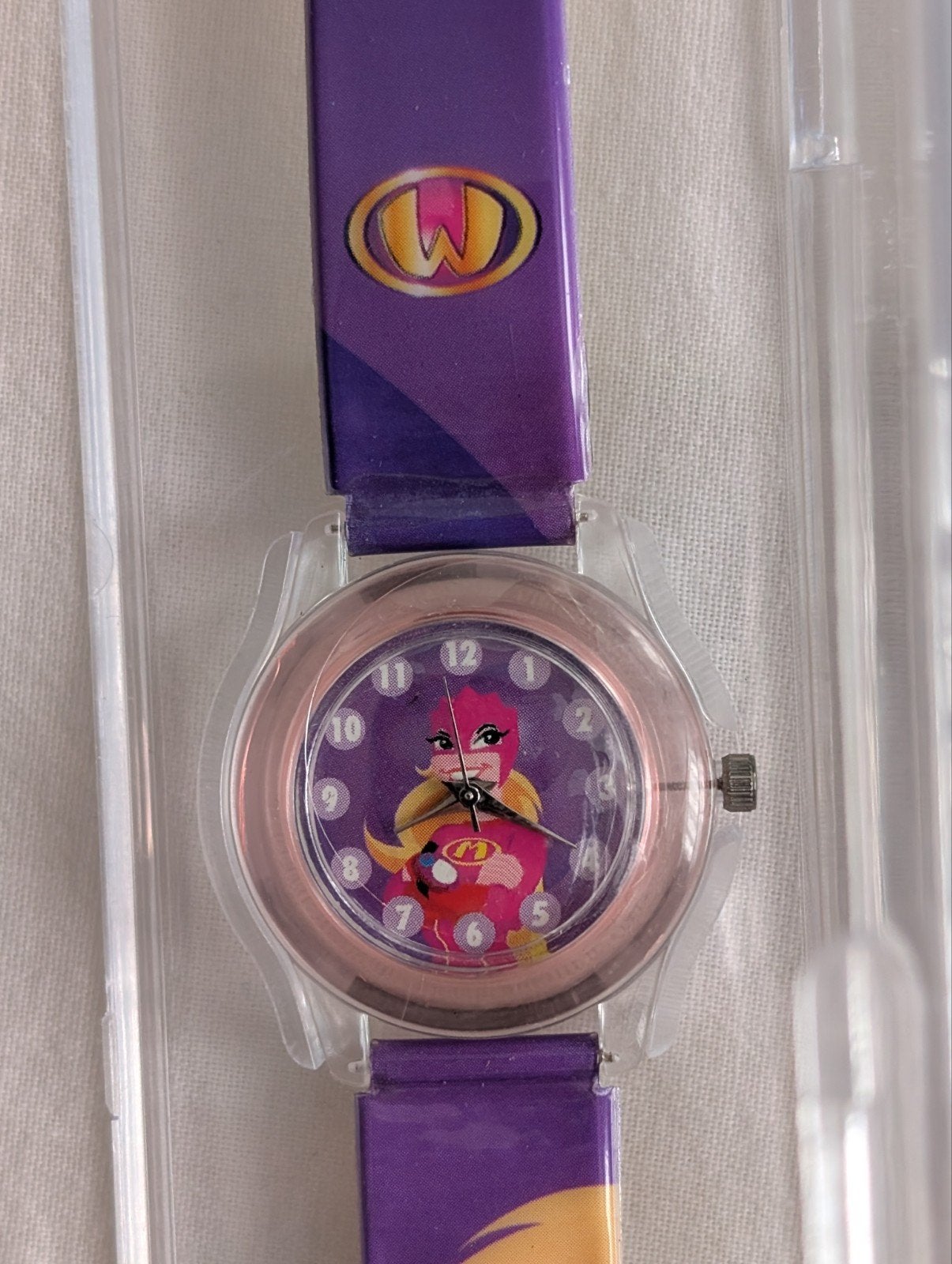 Mega Mindy horloge Studio 100 collectors item, Ophalen of Verzenden, Nieuw, Paars, Meisje