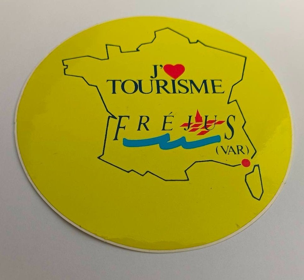 Sticker Tourisme Frejus, Ophalen of Verzenden, Zo goed als nieuw, Bedrijf of Vereniging