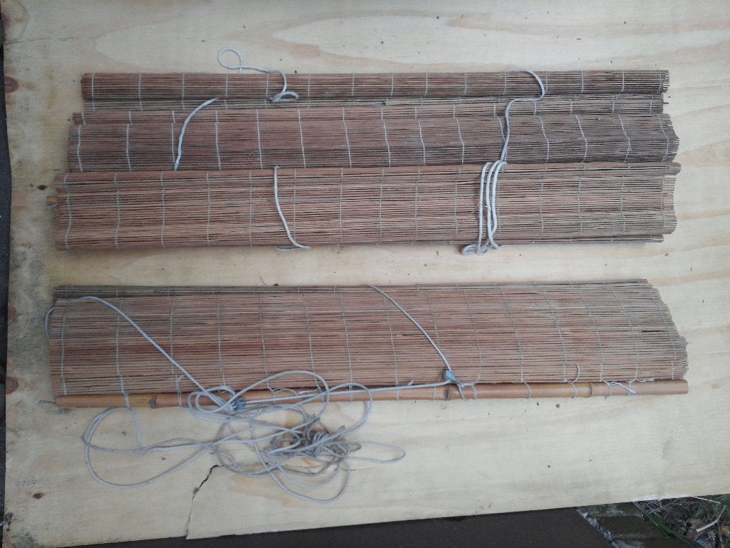 bamboe rolgordijnen 92 breed 185 hoog - GRATIS, Ophalen, Gebruikt, 92 cm, Rolgordijn