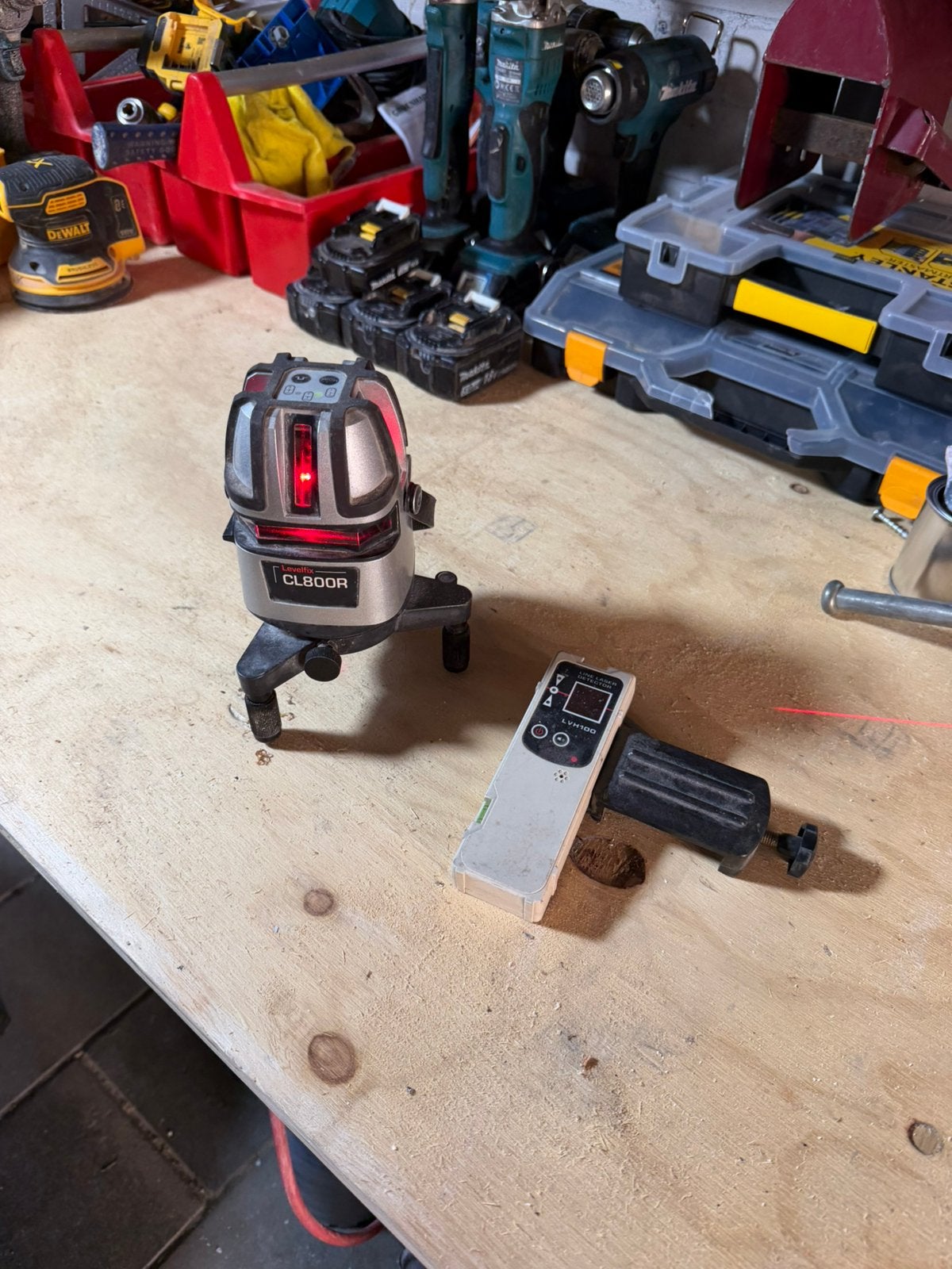 Levelfix 5 lijnlaser, Ophalen, Gebruikt