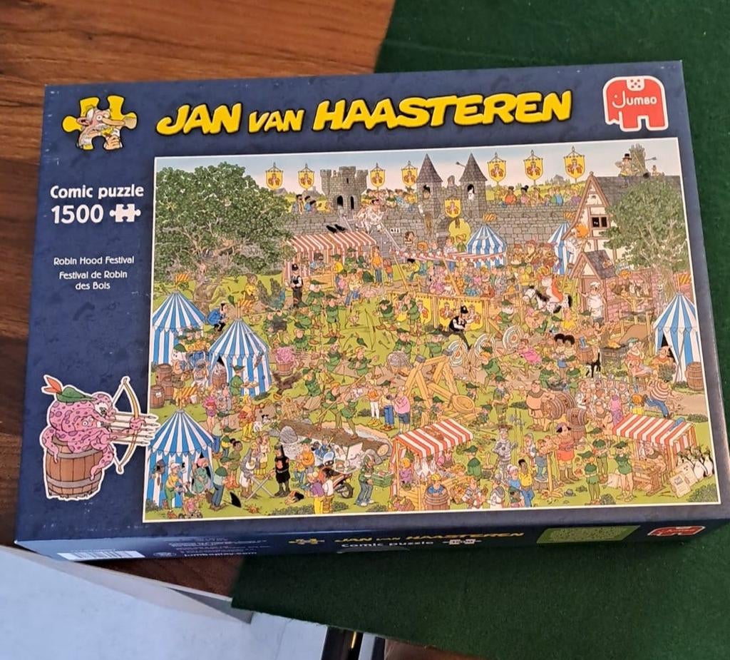 Jan van haasteren 1500 stukjes, Hobby en Vrije tijd, Denksport en Puzzels, Ophalen of Verzenden, 500 t/m 1500 stukjes, Zo goed als nieuw