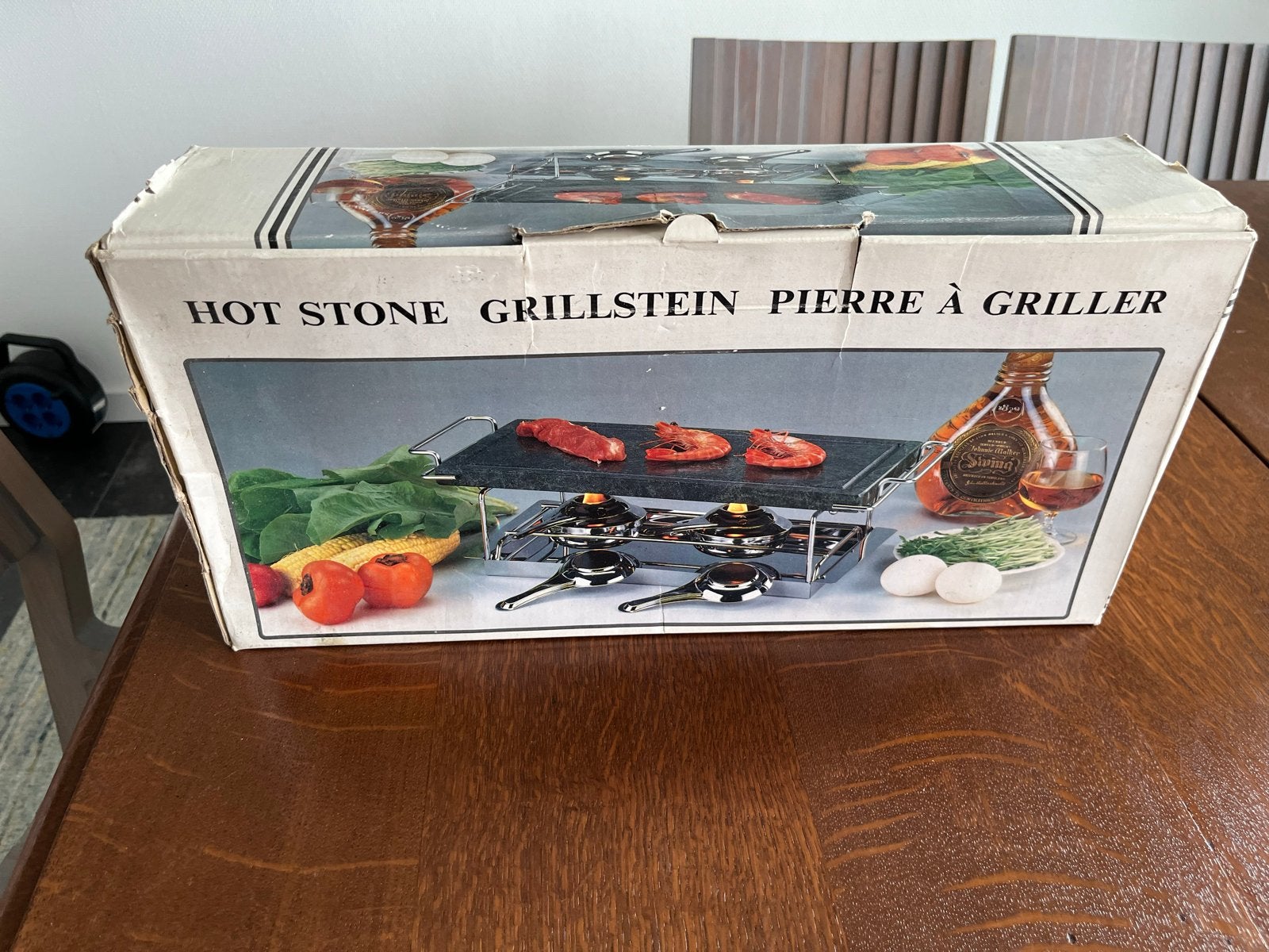 Hot Stone Grillstein Raclette - Nieuw in doos, Ophalen of Verzenden, Nieuw, Minder dan 4 personen