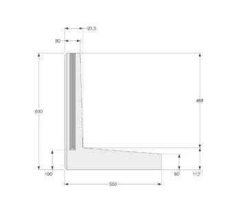L Element Keerwand - 18st 100cm breed - 135€ p/st nieuw, Tuin en Terras, Ophalen, Gebruikt, 100 tot 200 cm, Overige typen