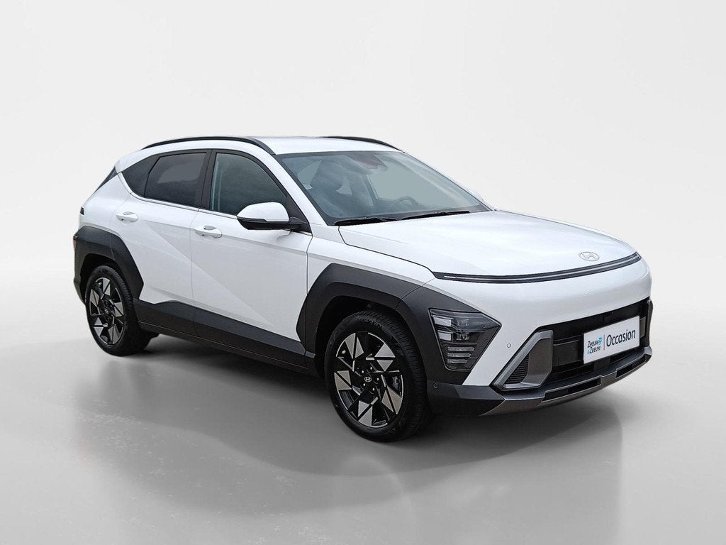 Hyundai Kona 1.6 GDI HEV Premium Uit voorraad leverbaar! | 7, Auto's, Hyundai, 12 maanden, Zwart, Bedrijf, Nieuw